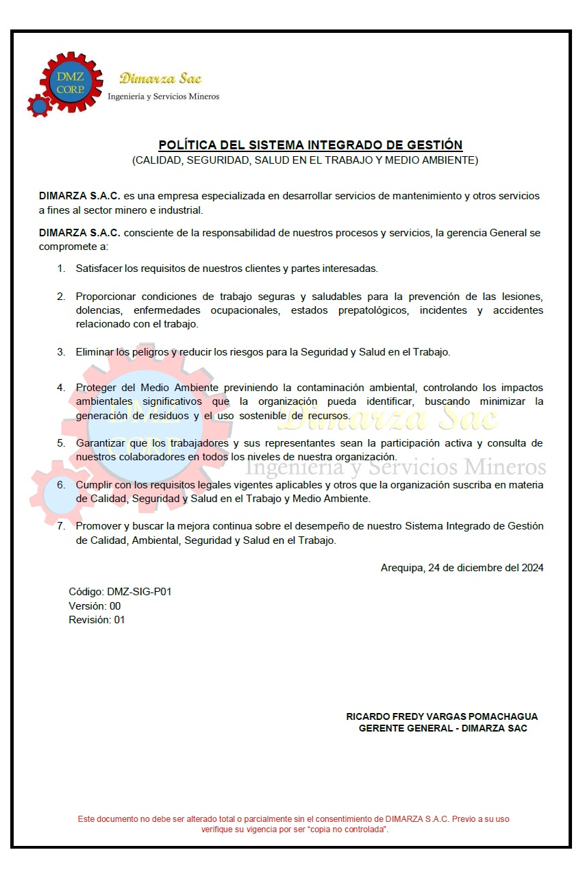 Reglamento Interno de Trabajo